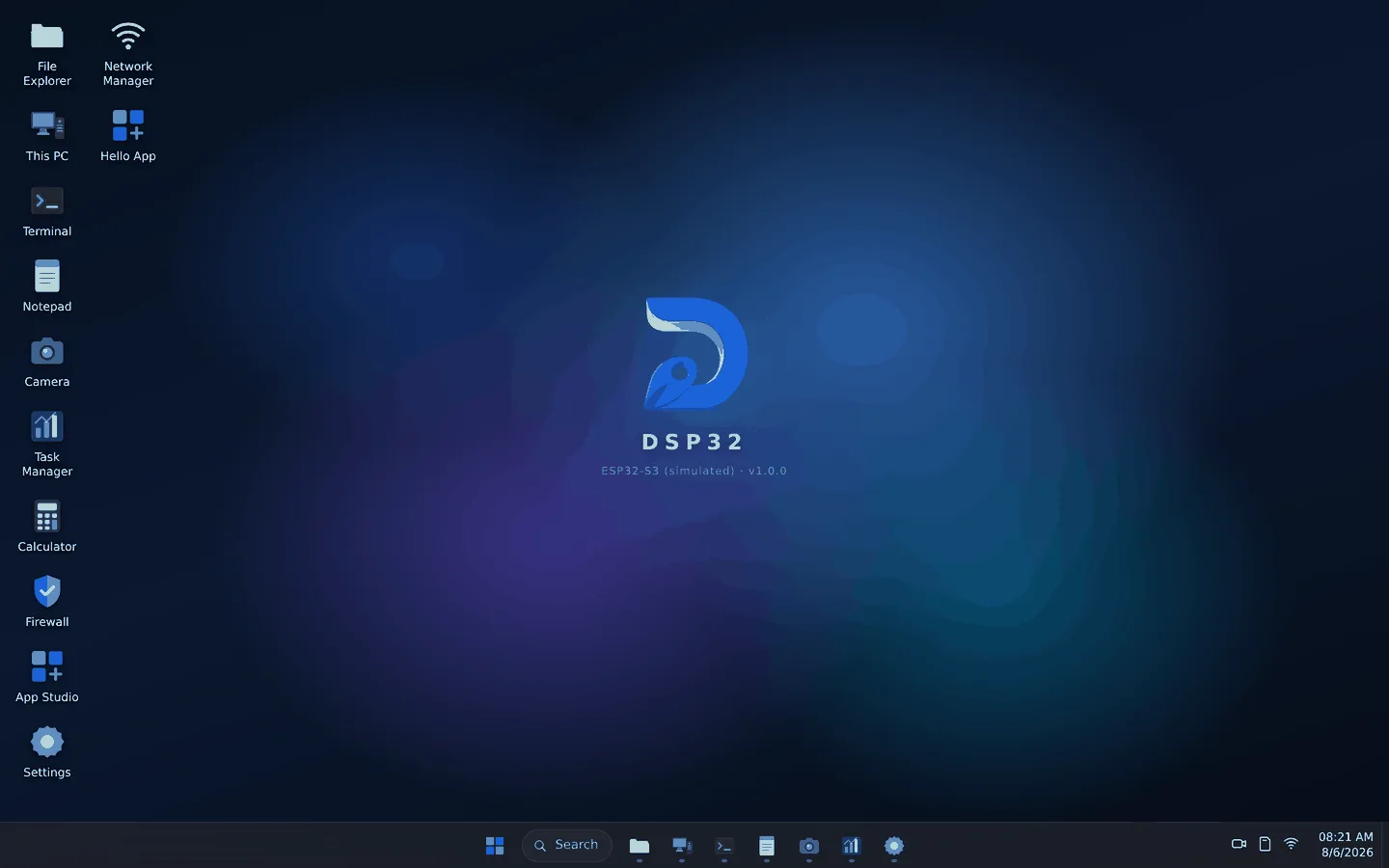 پلتفرم جامع سیستم‌عامل تعبیه‌شده Dsp32 برای خانواده ESP32